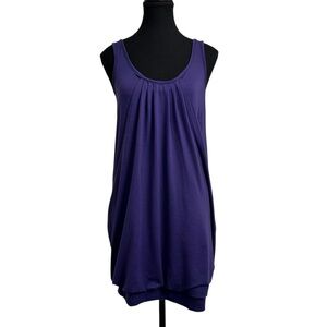 Aritzia Wilfred Violet Purple Tulip Mini Dress size M
